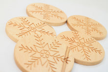 Load image into Gallery viewer, Snowflake Coasters