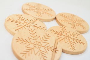 Snowflake Coasters