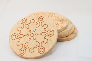 Snowflake Coasters