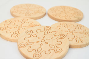 Snowflake Coasters